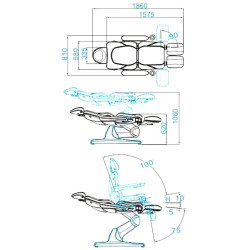 Fotoliu cosmetologic Azzurro 870S 109082 (Grey) Thumb