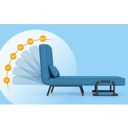 Fotoliu Costway HV10417BL (Blue) Thumb