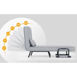 Fotoliu Costway HV10417QH (Grey) Thumb