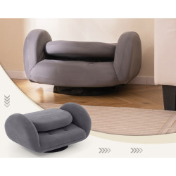 Fotoliu Costway HV10540GR (Gray) Thumb