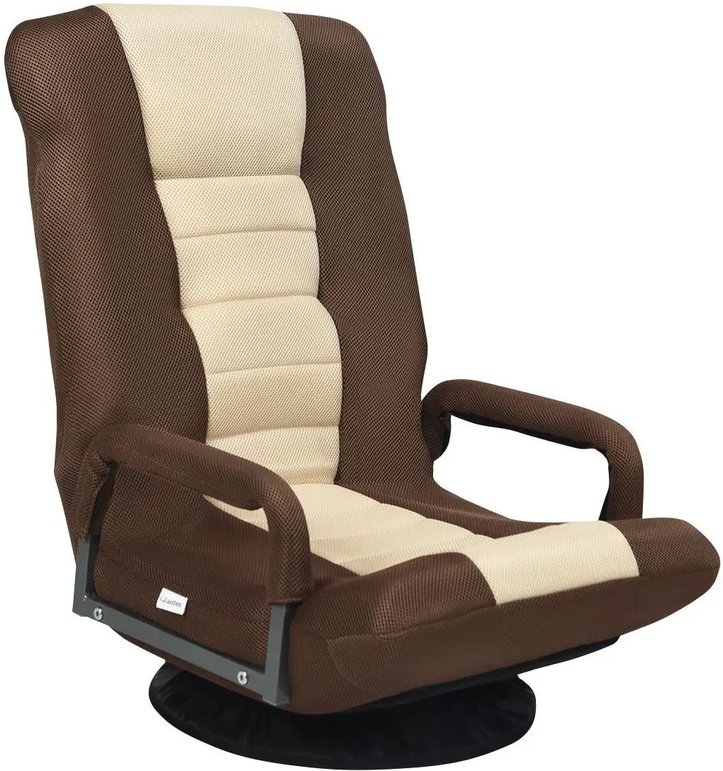 Fotoliu gaming Costway HW65937BN (Brown/Beige)