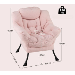 Кресло Costway NP12025PI (Pink) Thumb