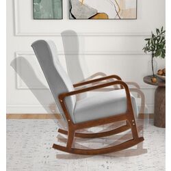 Fotoliu balansoar cu suport pentru picioare Costway JV11150GR (Grey) Thumb