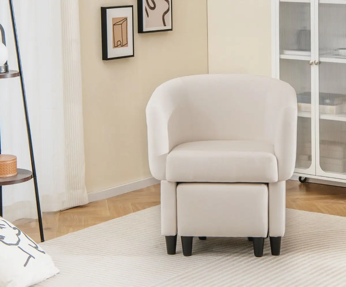 Fotoliu cu puf Costway JV11281BE (Beige) - 5