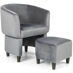 Fotoliu cu puf Costway JV11281GR (Grey) Thumb