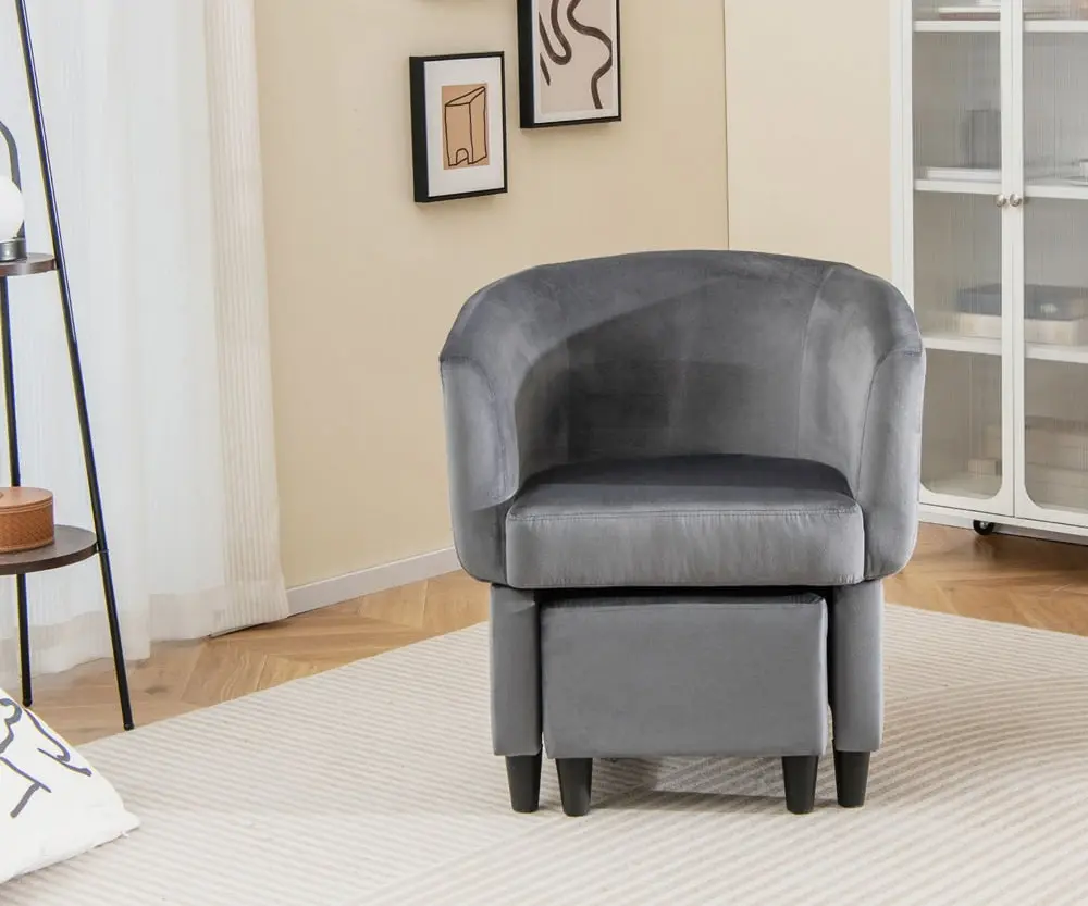 Fotoliu cu puf Costway JV11281GR (Grey) - 4