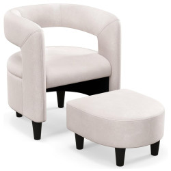 Fotoliu cu puf Costway JV11283BE (Beige) Thumb