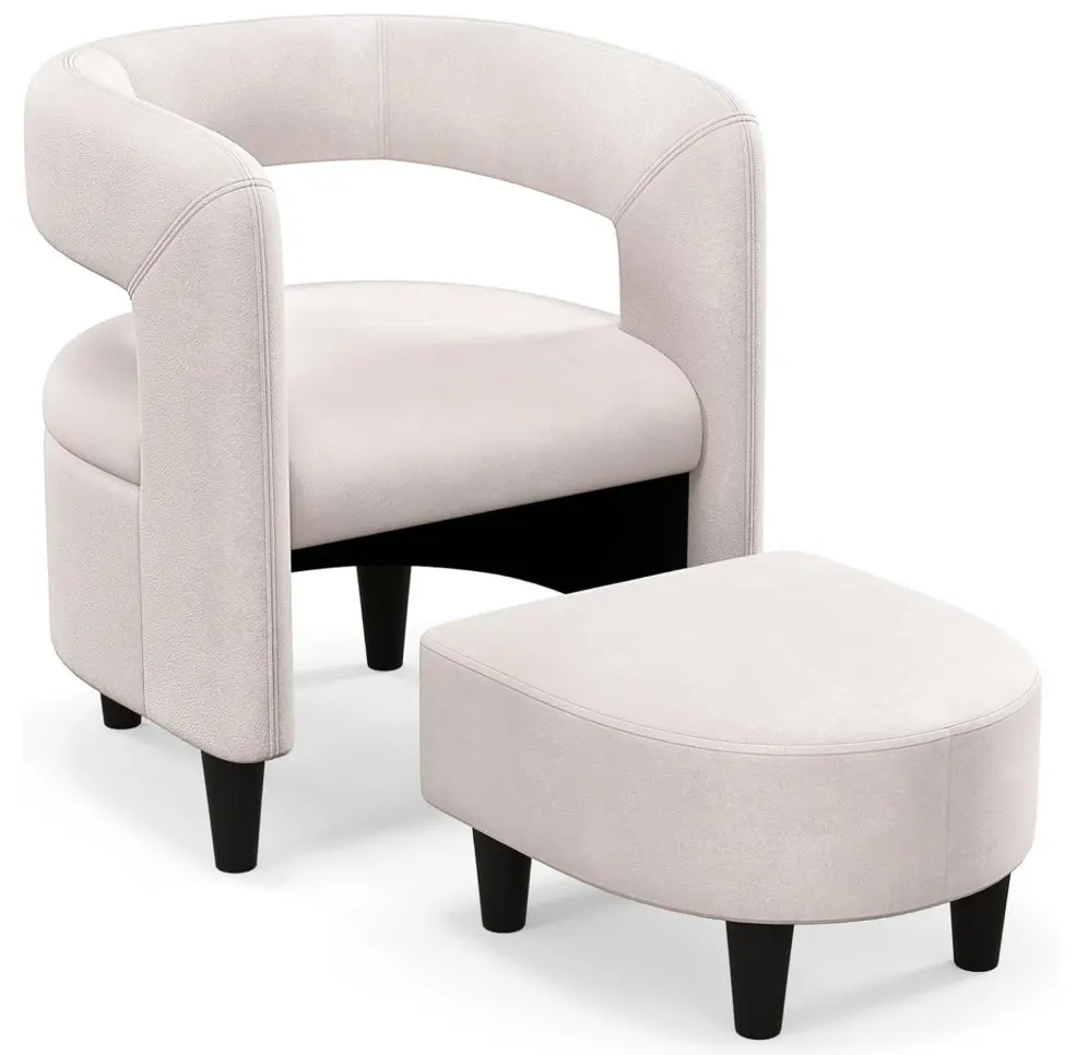 Fotoliu cu puf Costway JV11283BE (Beige) - 2