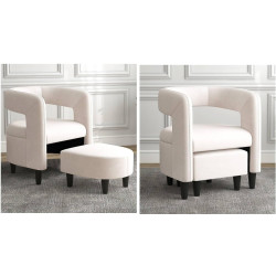 Fotoliu cu puf Costway JV11283BE (Beige) Thumb