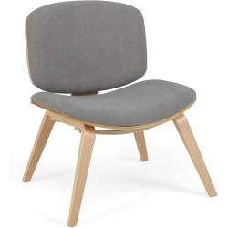 Fotoliu lounge Costway JV12735OA (Grey/Oak) Thumb