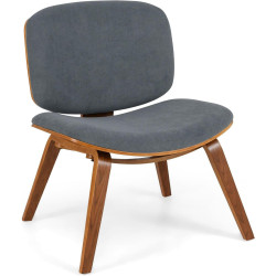 Fotoliu lounge Costway JV12735WT (Walnut/Grey) Thumb