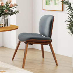 Fotoliu lounge Costway JV12735WT (Walnut/Grey) Thumb