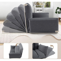 Sezlong moale Costway HV10544GR (Grey) Thumb