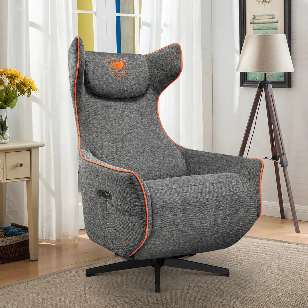 Fotoliu-recliner Cougar Magus (Gray/Orange)