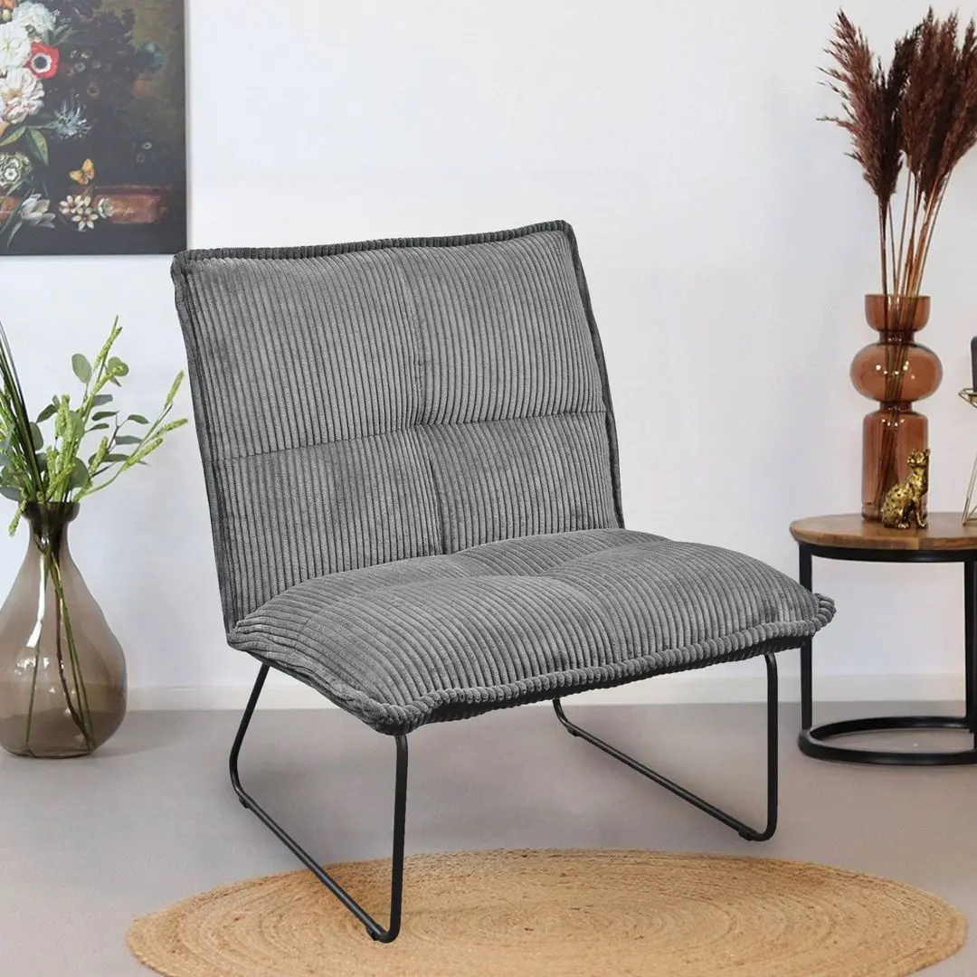 Fotoliu DP Bronx 665 Velvet (Grey)