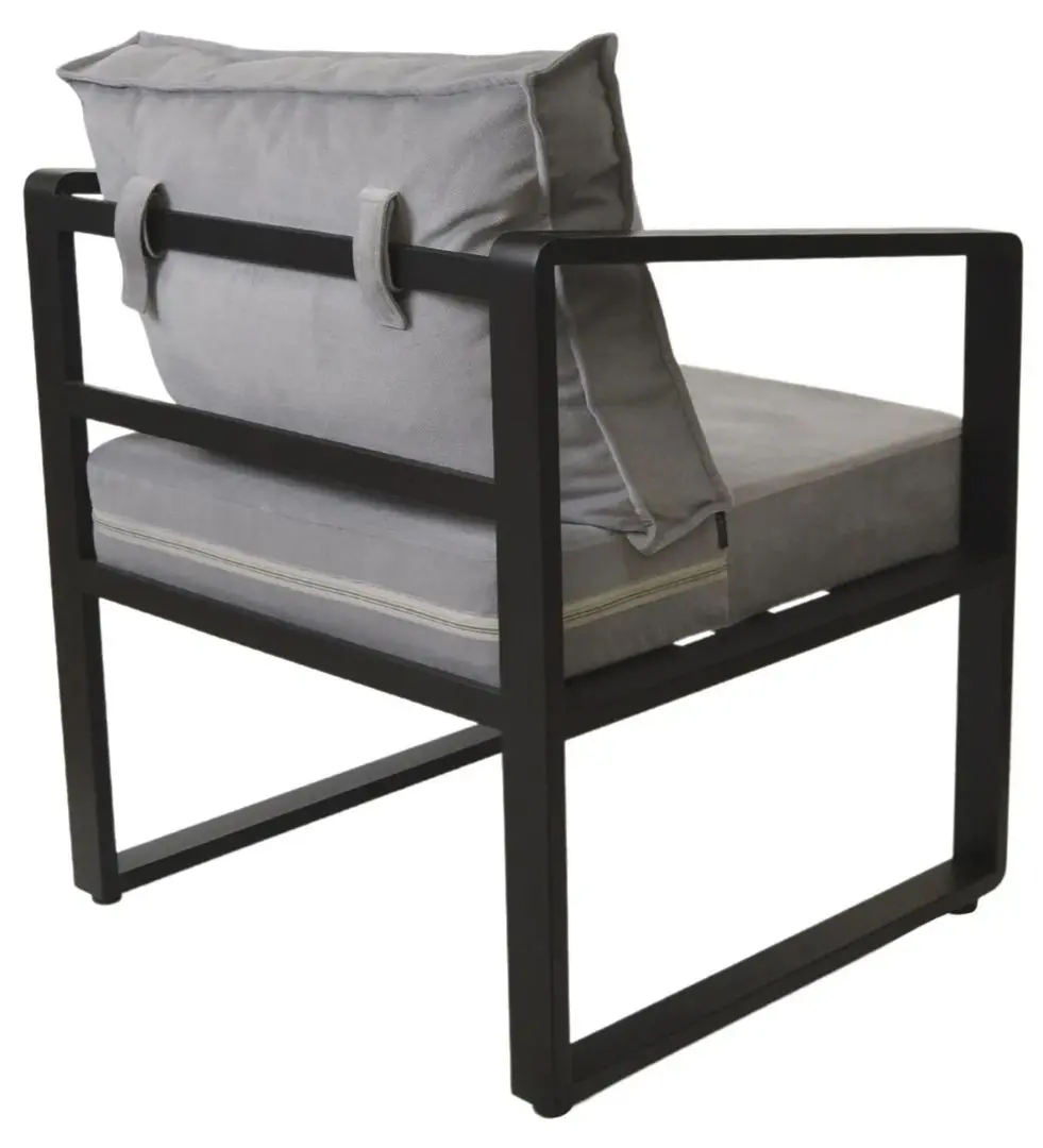 Fotoliu DP York New (Gray/Black)