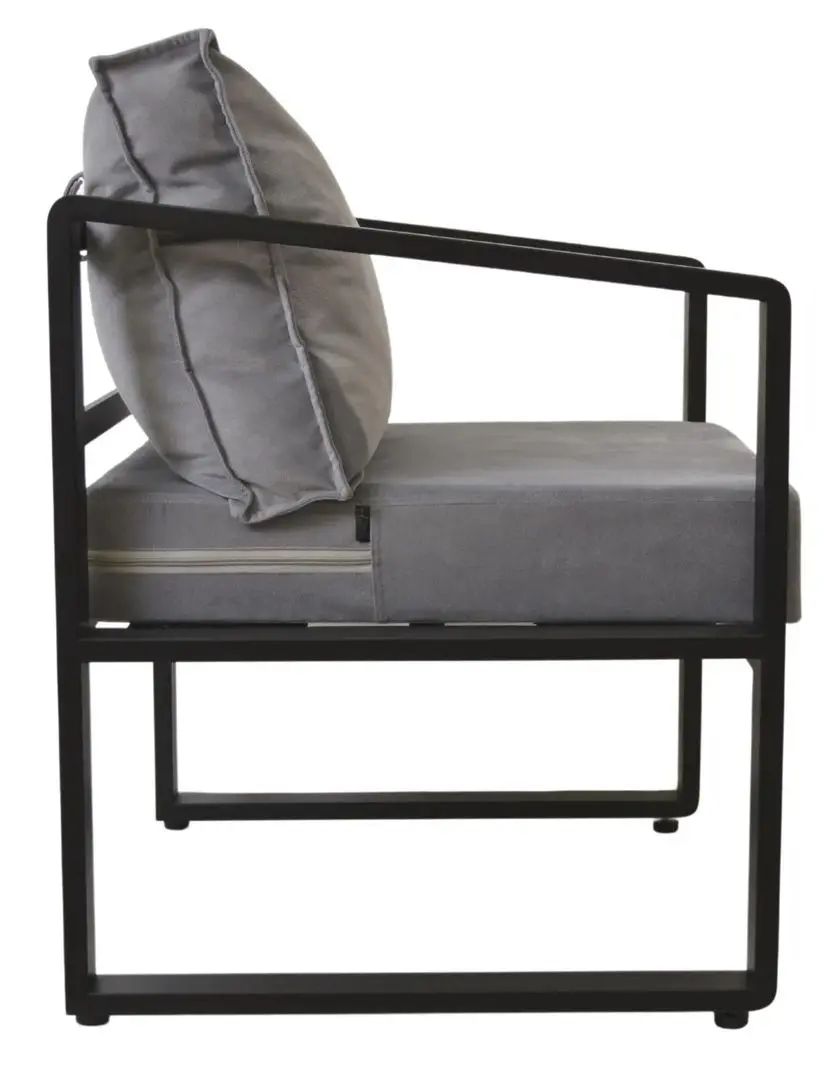 Fotoliu DP York New (Gray/Black)