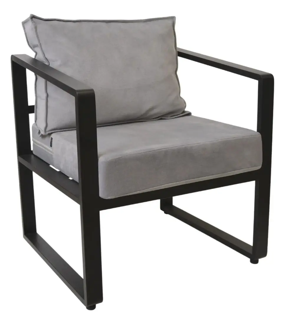 Fotoliu DP York New (Gray/Black)