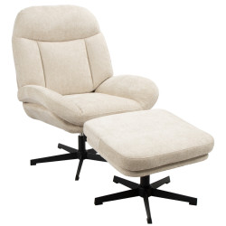 Кресло с табуретом DP Velia CL25-04 (Beige) Thumb
