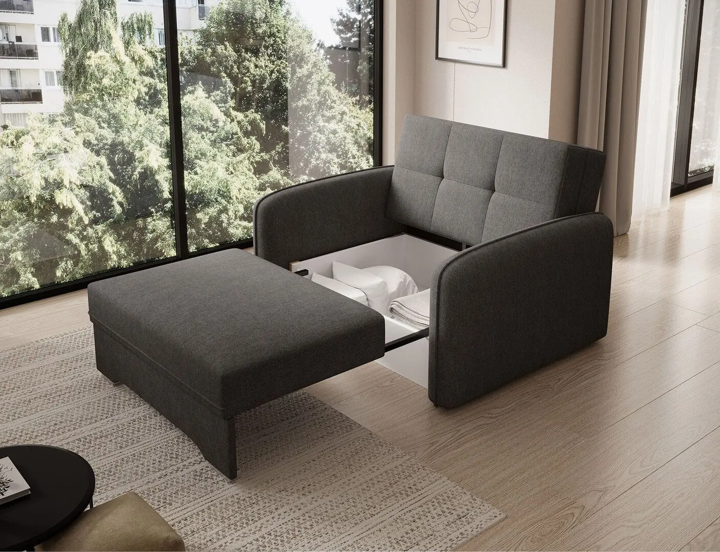 Fotoliu Eltap Laine Poco 5 singular (Gray-Brown)