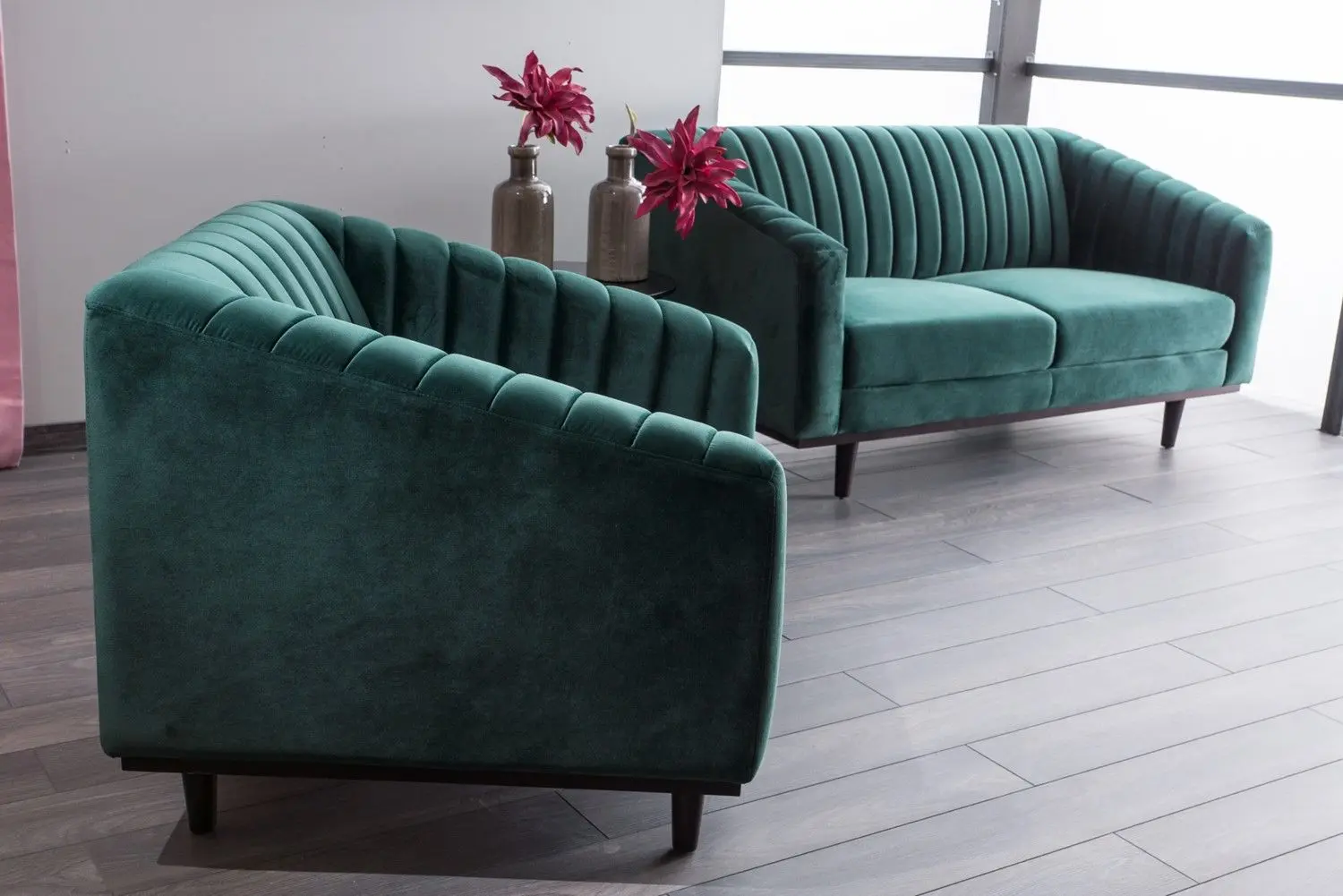 Fotoliu Signal Asprey 1 Velvet (Green/Wenge)