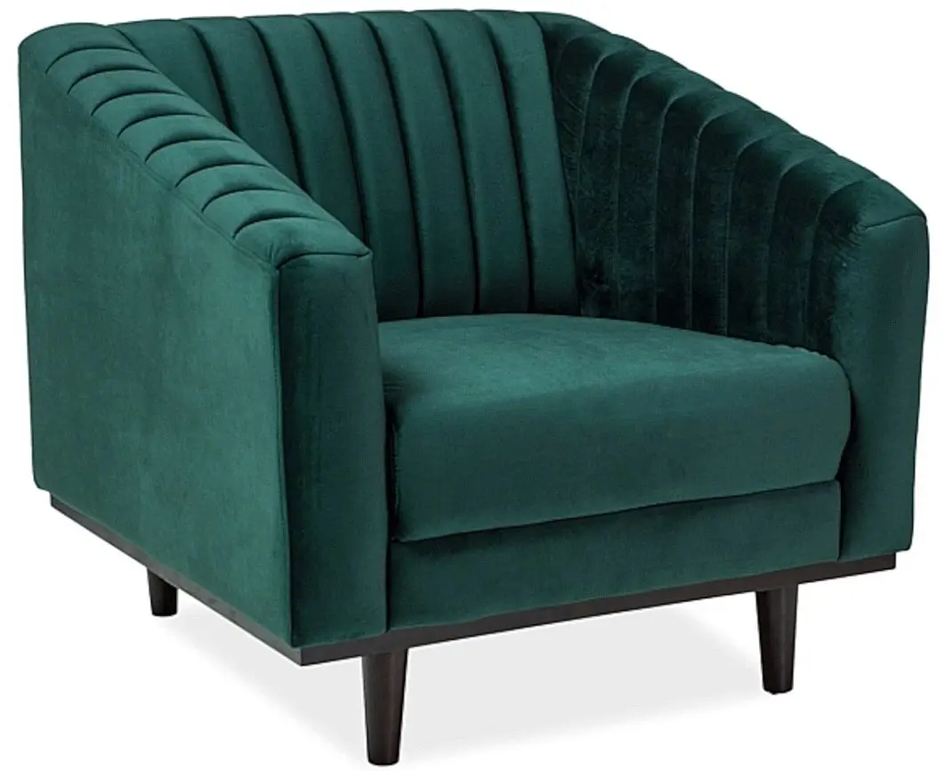 Fotoliu Signal Asprey 1 Velvet (Green/Wenge)