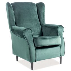 Fotoliu Signal Baron Velvet (Green/Wenge)