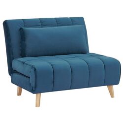 Fotoliu Signal Billy Velvet (Blue/Beech)