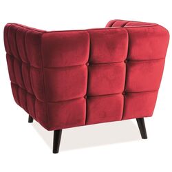 Fotoliu Signal Castello 1 Velvet (Burgundy/Wenge) Thumb