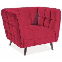 Fotoliu Signal Castello 1 Velvet (Burgundy/Wenge)