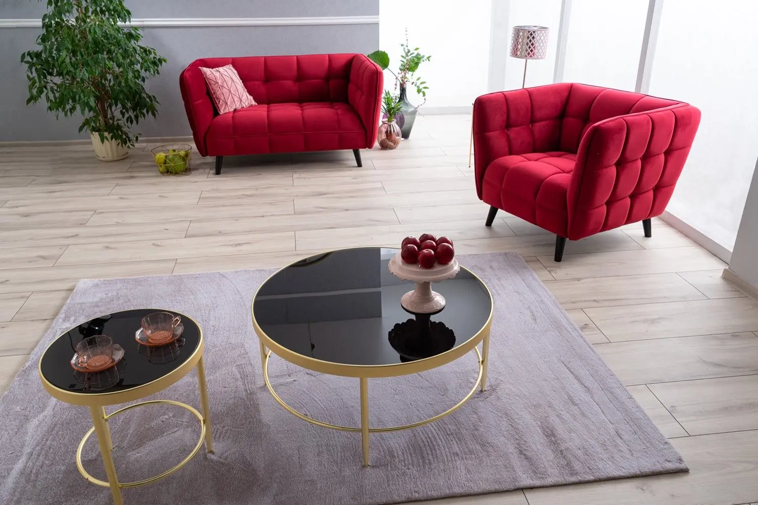 Fotoliu Signal Castello 1 Velvet (Burgundy/Wenge)