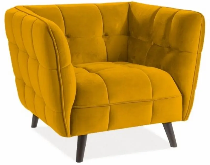 Кресло Signal Castello 1 Velvet (Curry/Wenge)