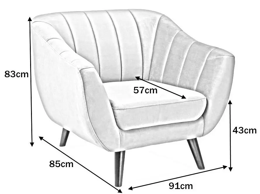 Fotoliu Signal Elite 1 Velvet (Gray/Wenge)