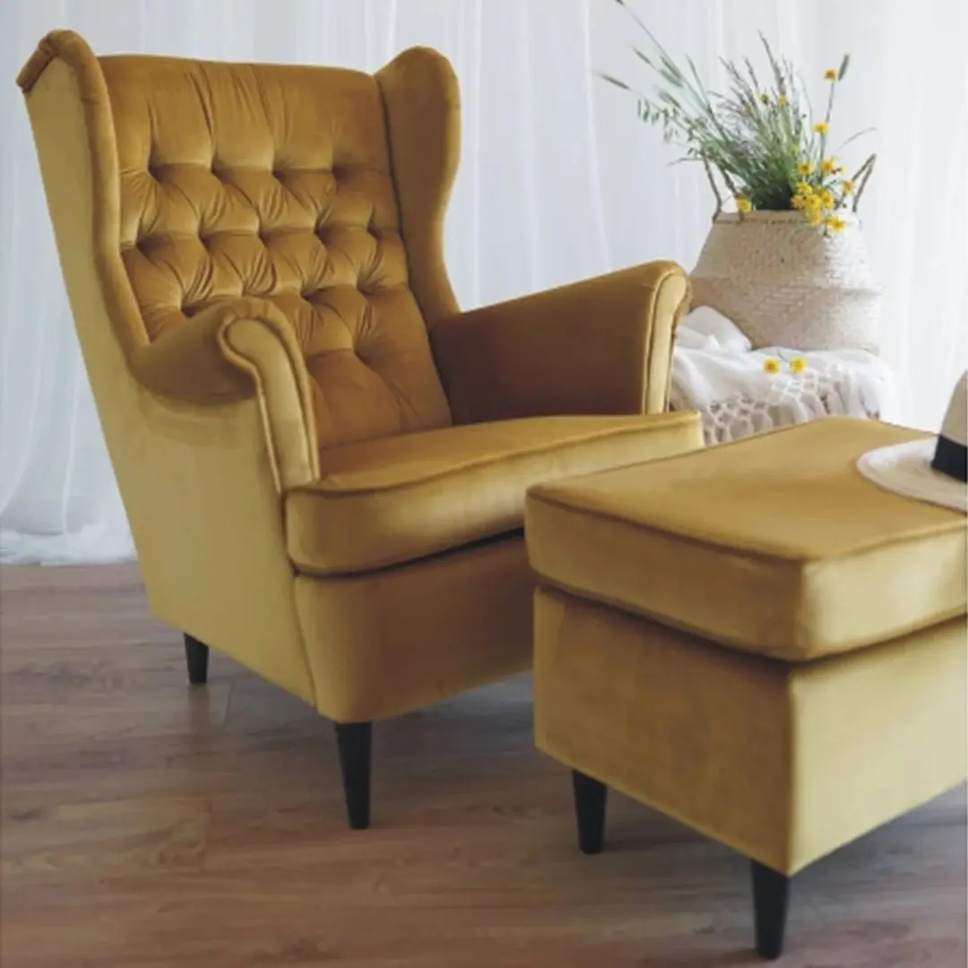 Fotoliu Signal Harry Velvet (Curry/Wenge)