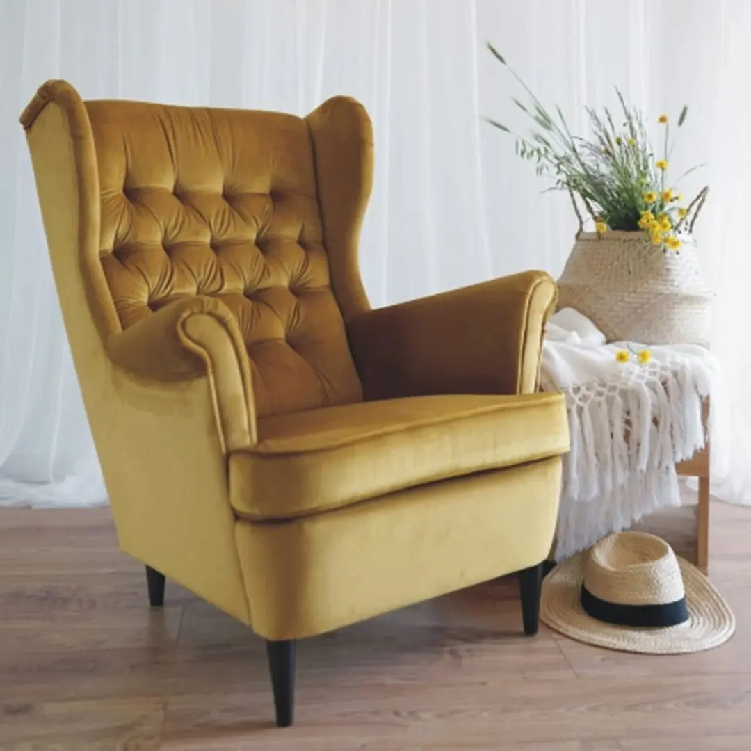 Fotoliu Signal Harry Velvet (Curry/Wenge)