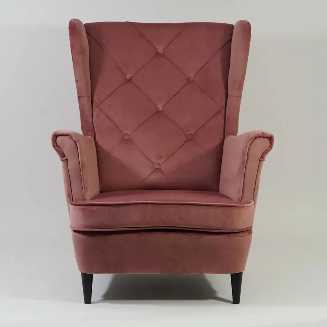 Кресло Signal Lady Velvet (Antique Rose/Wenge)