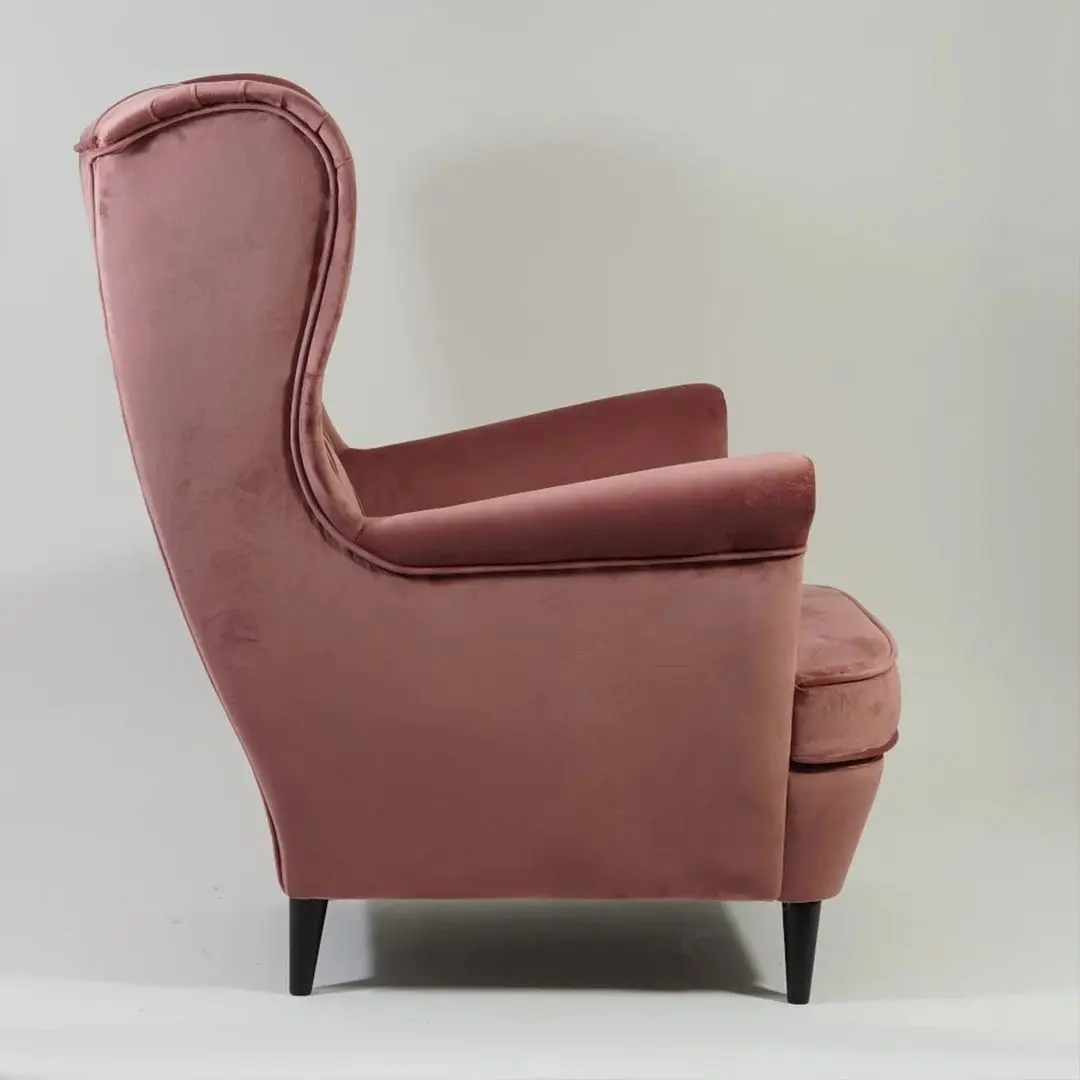 Кресло Signal Lady Velvet (Antique Rose/Wenge)