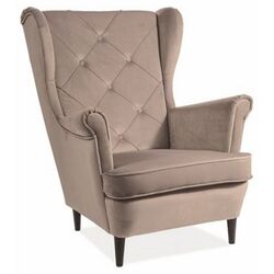 Fotoliu Signal Lady Velvet (Beige/Wenge)