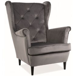 Fotoliu Signal Lady Velvet (Gray/Wenge)