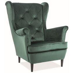 Fotoliu Signal Lady Velvet (Green/Wenge)