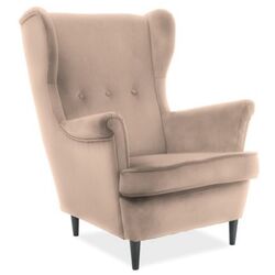 Fotoliu Signal Lord Velvet (Beige/Wenge)