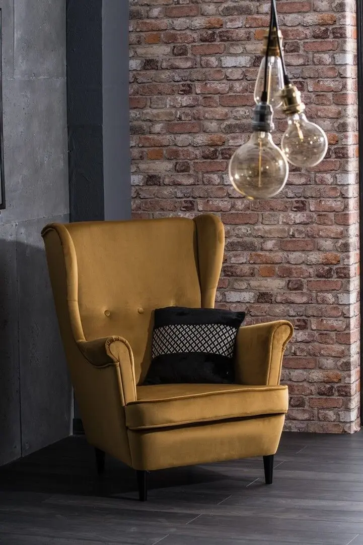 Fotoliu Signal Lord Velvet (Curry/Wenge)