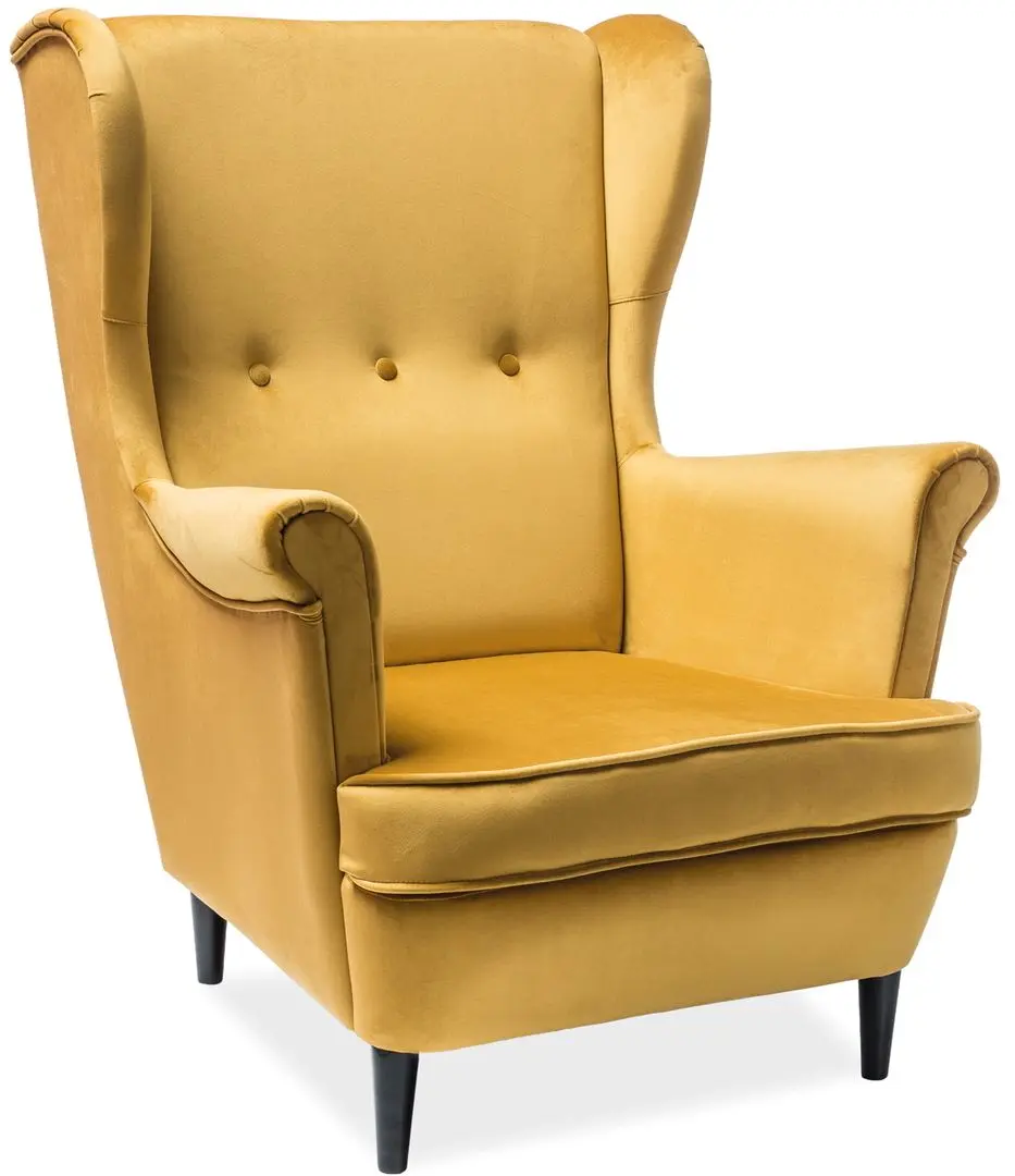 Fotoliu Signal Lord Velvet (Curry/Wenge)