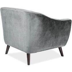Fotoliu Signal Molly 1 Velvet (Gray/Wenge) Thumb
