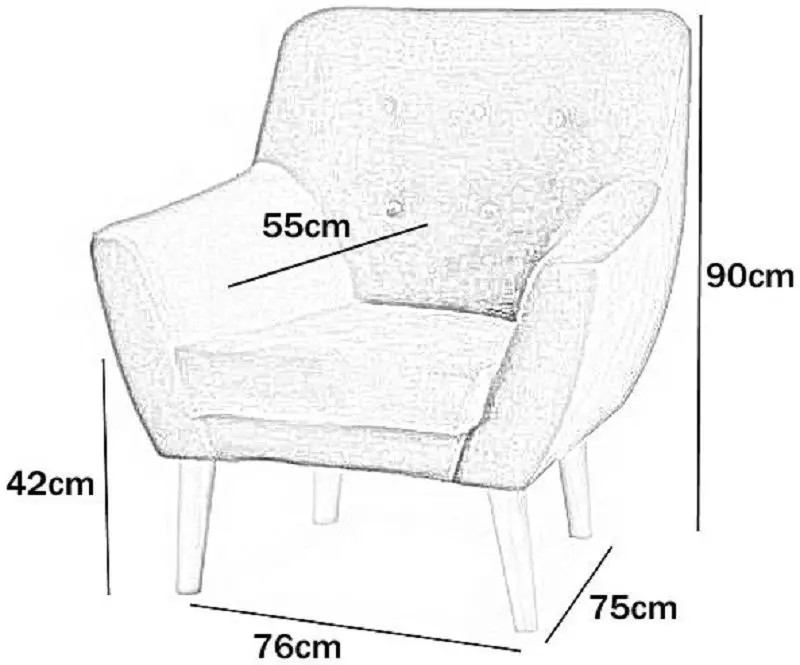 Fotoliu Signal Nordic 1 Velvet (Gray/Beech)