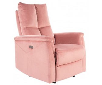 Fotoliu-recliner Signal Neptun Velvet (Antique Rose)