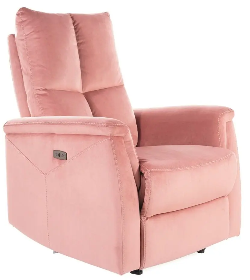 Fotoliu-recliner Signal Neptun Velvet (Antique Rose)