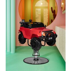 Scaun de frizerie pentru copii Gabbiano 132131 (Red/Black)