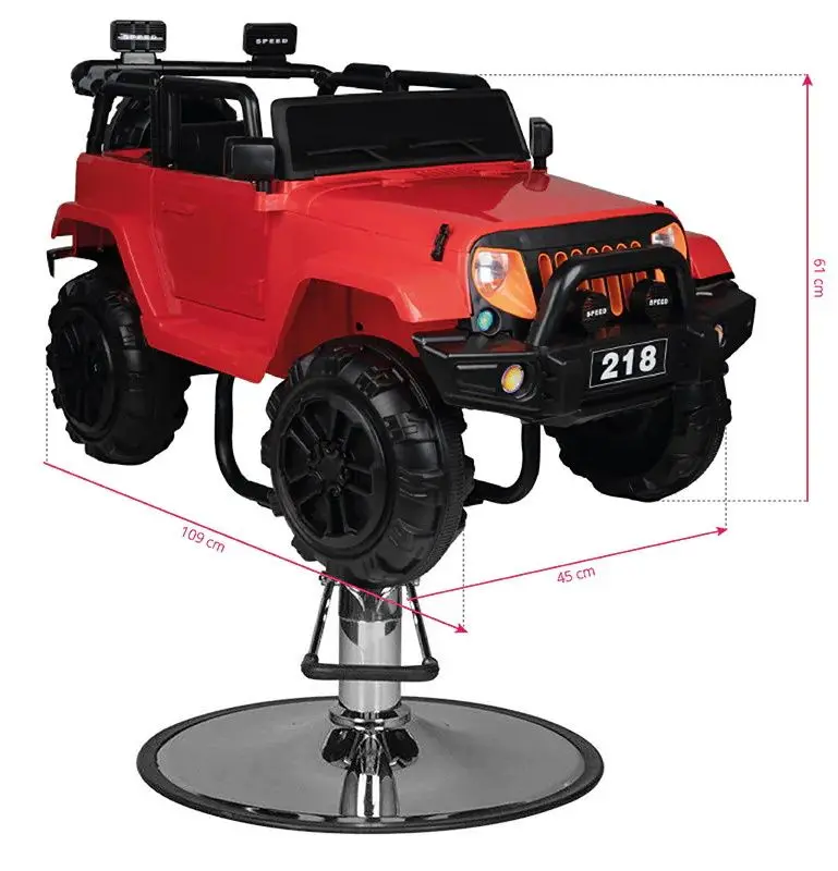 Scaun de frizerie pentru copii Gabbiano 132131 (Red/Black)