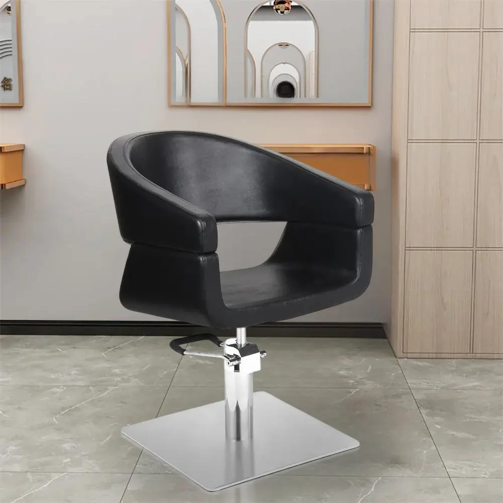 Кресло парикмахерское Gabbiano 044 112893 (Black/Silver)